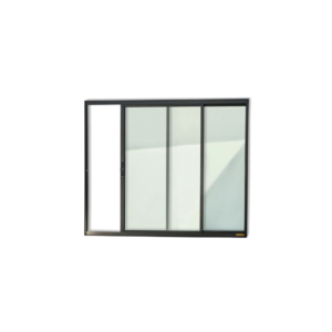Janela 2 Folhas s/ Grade Plus Black 100x100