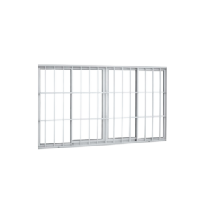 Janela 4 Folhas c/ Grade White 150x100
