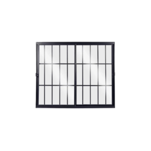 Janela 2 Folhas c/ Grade Plus Black 100x100