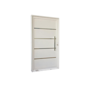 Porta Pivotante Alumínio c/ Friso