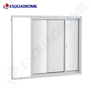 Janela 2 Folhas s/ Grade 100x100 Esquadromil