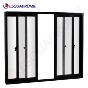 Janela 4 Folhas s/ Grade 200x100 Esquadromil